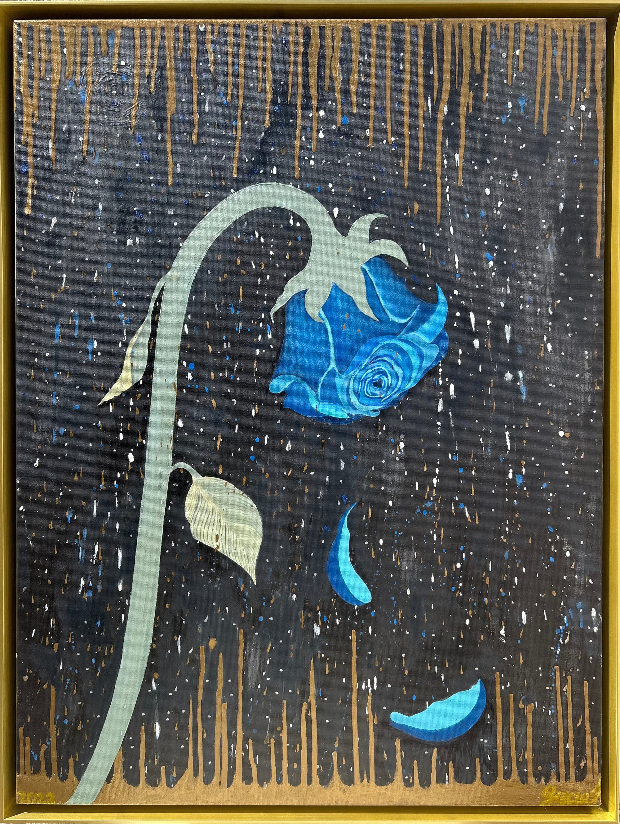 Withering Blue Rose by Grecia J